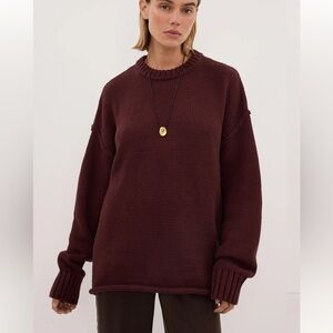 DISSH Roy Walnut oversized longline knit jumper - NEW WITH TAG